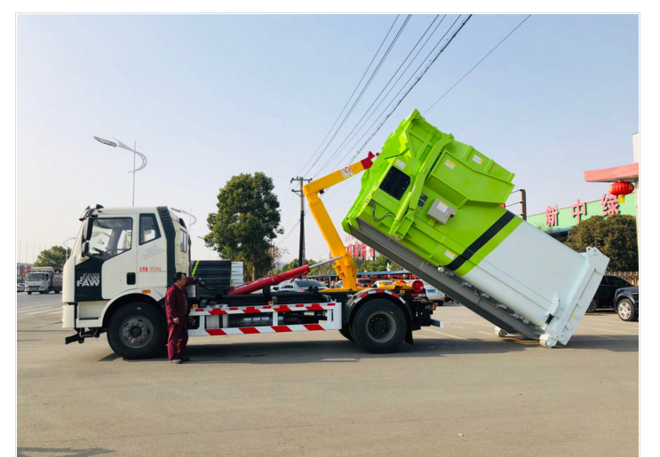 中潔牌XZL5181ZXX6型車(chē)廂可卸式垃圾車(chē)